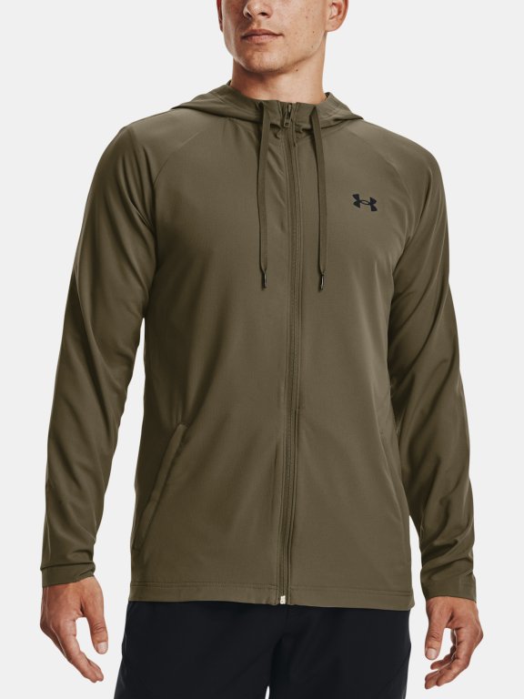 Mikina Under Armour Wvn Perforated Wndbreaker Man Green