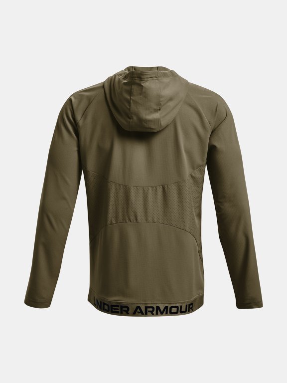 Mikina Under Armour Wvn Perforated Wndbreaker Man Green