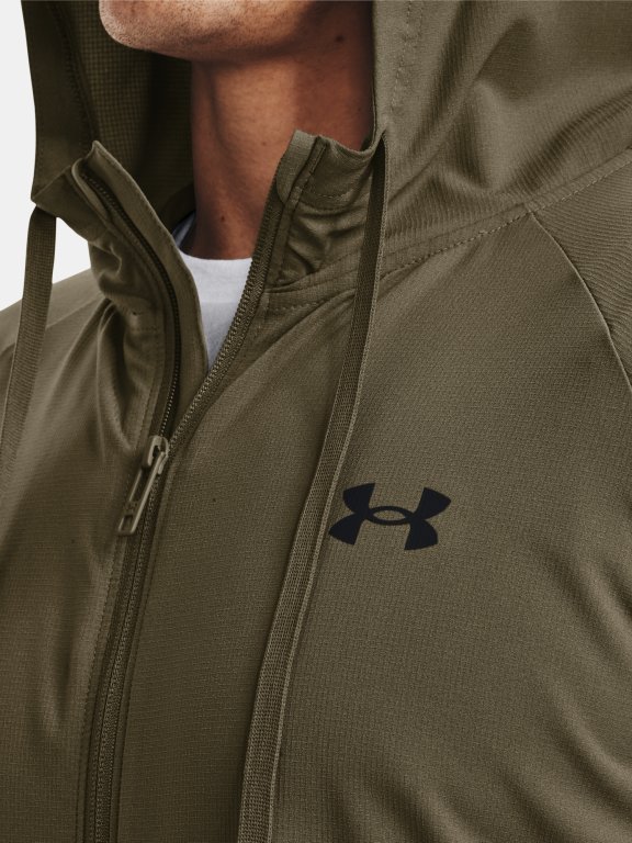 Mikina Under Armour Wvn Perforated Wndbreaker Man Green