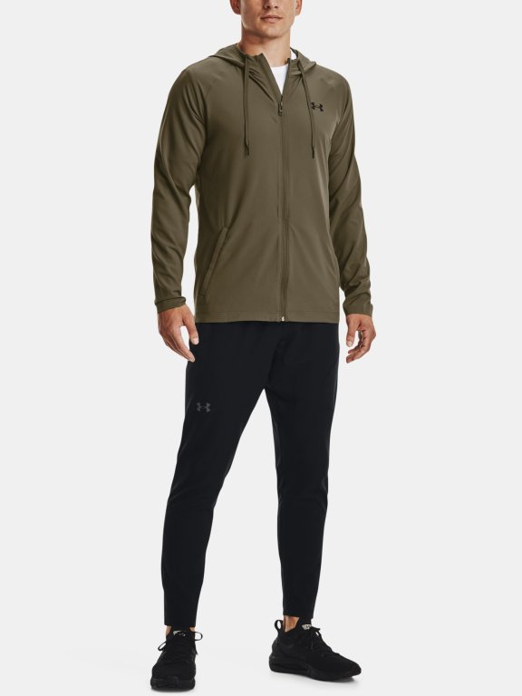 Mikina Under Armour Wvn Perforated Wndbreaker Man Green