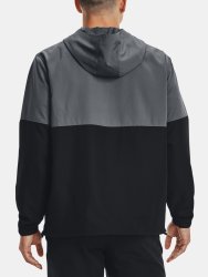 Bunda Under Armour Storm Woven Asym Zip Pullover Jacket Man gray green