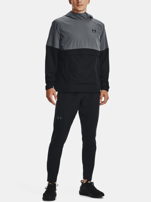 Bunda Under Armour Storm Woven Asym Zip Pullover Jacket Man gray green