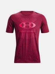 Triko Under Armour Lockertag Grid Ss Man Pink