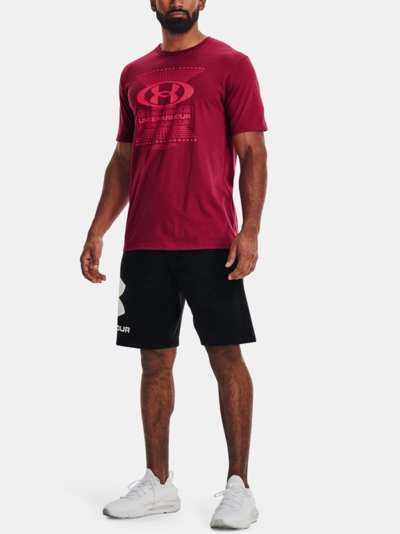 Triko Under Armour Lockertag Grid Ss Man Pink