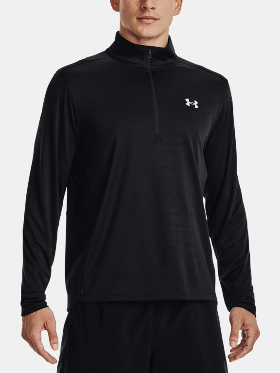 Triko Under Armour Speed Stride 2.0 1/2 Zip Man Black