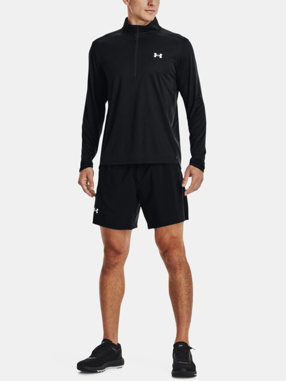 Triko Under Armour Speed Stride 2.0 1/2 Zip Man Black