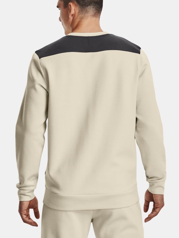 Mikina Under Armour Summit Knit Crew Man Brown