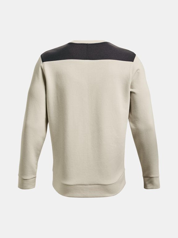 Mikina Under Armour Summit Knit Crew Man Brown
