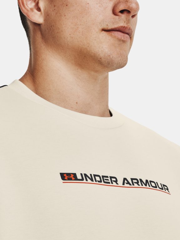 Mikina Under Armour Summit Knit Crew Man Brown