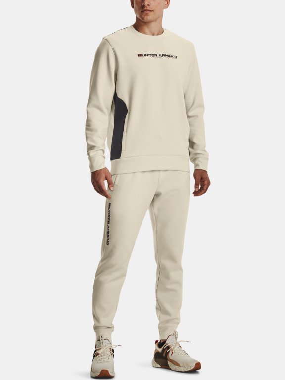 Mikina Under Armour Summit Knit Crew Man Brown