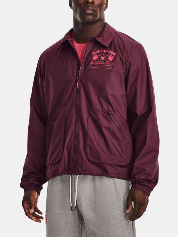 Bunda Under Armour Project Rock Hm Gym Jkt Man Red