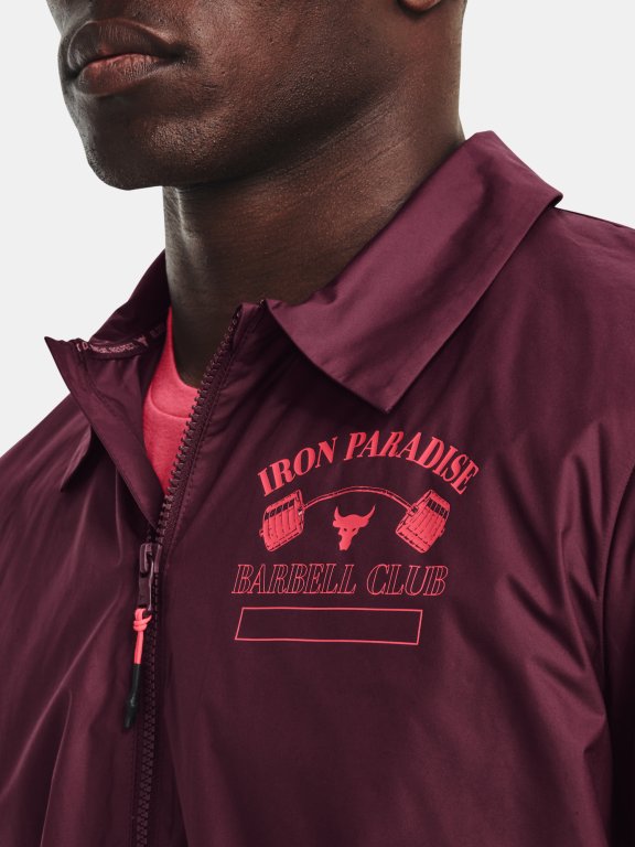 Bunda Under Armour Project Rock Hm Gym Jkt Man Red