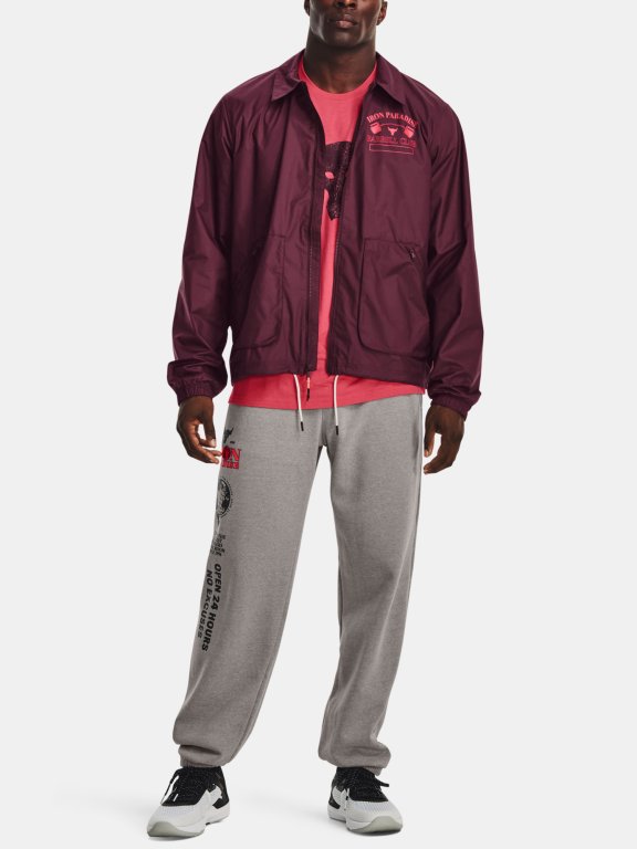 Bunda Under Armour Project Rock Hm Gym Jkt Man Red