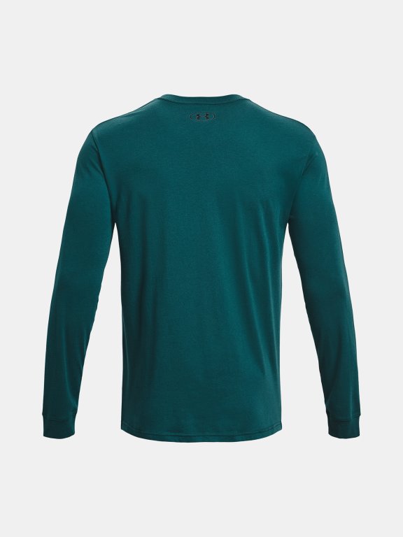 Tričko Under Armour Sportstyle Left Chest Ls Man gray green