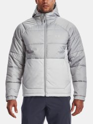 Bunda Under Armour Storm Insulate s kapucňou pre mužov gray green