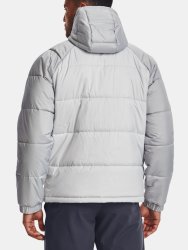 Bunda Under Armour Storm Insulate s kapucňou pre mužov gray green
