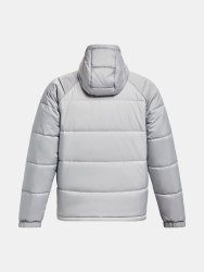 Bunda Under Armour Storm Insulate s kapucňou pre mužov gray green