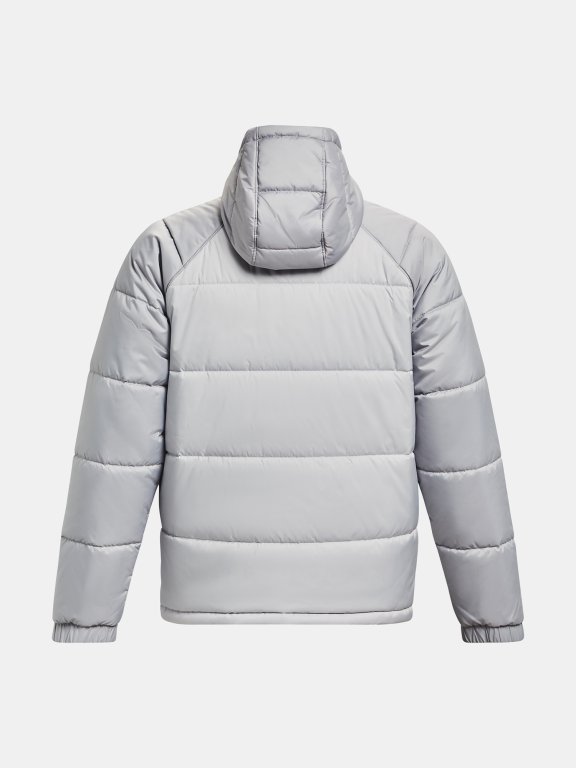 Bunda Under Armour Storm Insulate s kapucňou pre mužov gray green