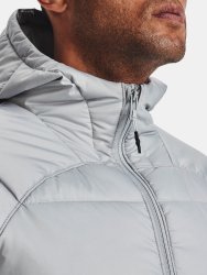 Bunda Under Armour Storm Insulate s kapucňou pre mužov gray green
