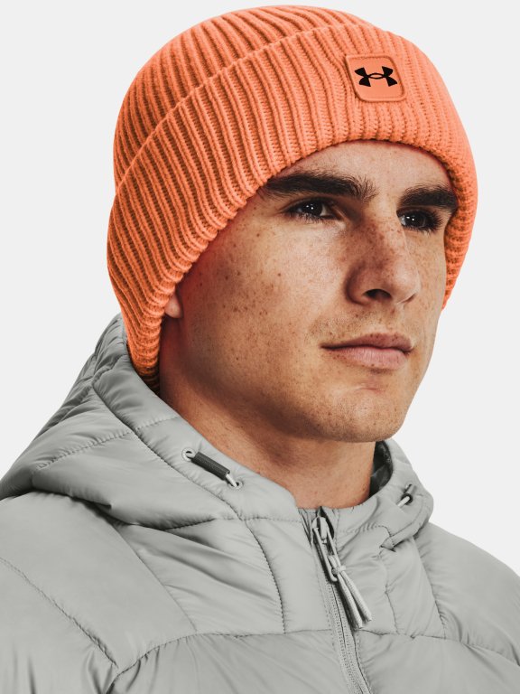 Čepice Under Armour Halftime Ribbed Man Orange
