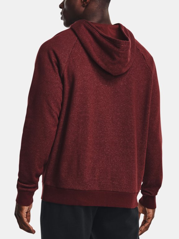 Mikina Under Armour Rival Fleece 1/2 Zip HD Man Red