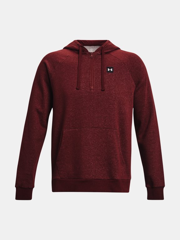 Mikina Under Armour Rival Fleece 1/2 Zip HD Man Red
