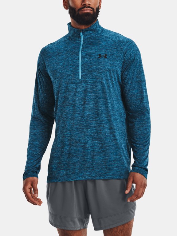 Футболка Under Armour Tech 2.0 1/2 Zip Man Blue