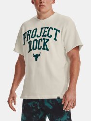 Tričko Under Armour Project Rock HW Terry T Man white