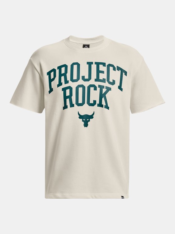 Tričko Under Armour Project Rock HW Terry T Man white