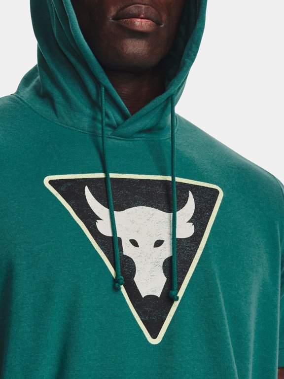 Mikina Under Armour Project Rock Terry SS HD Fam Man Green