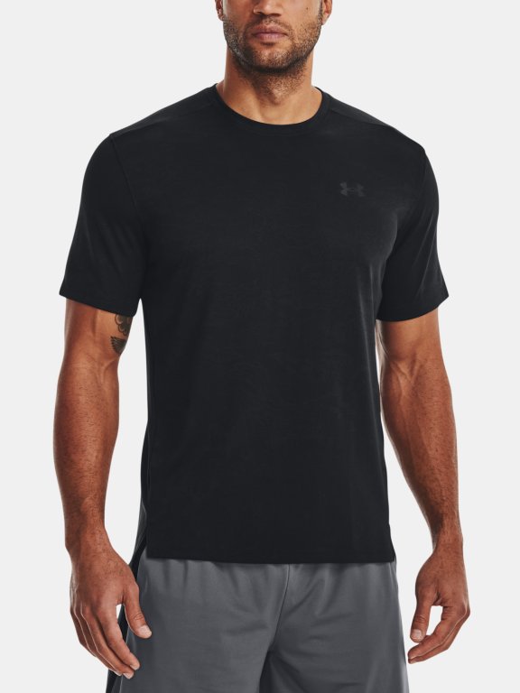 Triko Under Armour Tech Vent Jacquard SS Man Black