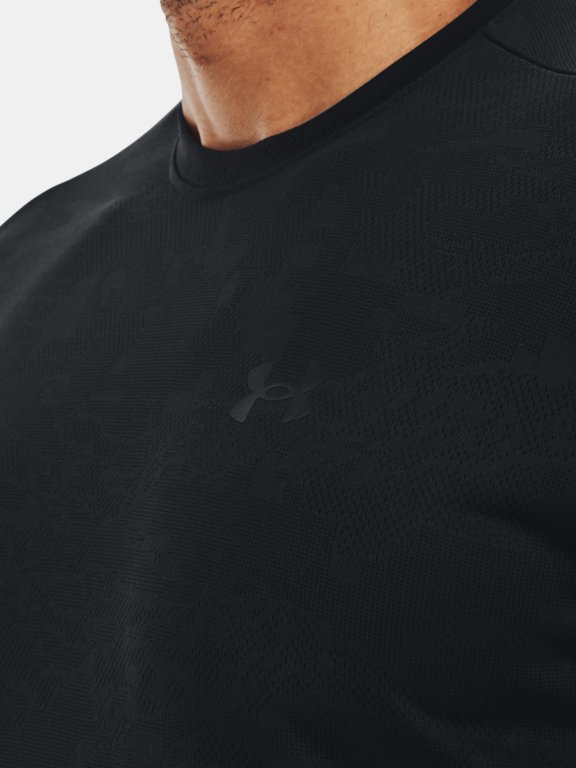 Triko Under Armour Tech Vent Jacquard SS Man Black
