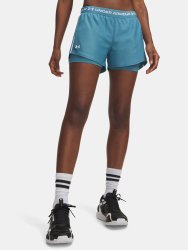 Kraťasy Under Armour Tech Play Up 2in1 Shorts Wmn Blue