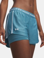 Kraťasy Under Armour Tech Play Up 2in1 Shorts Wmn Blue