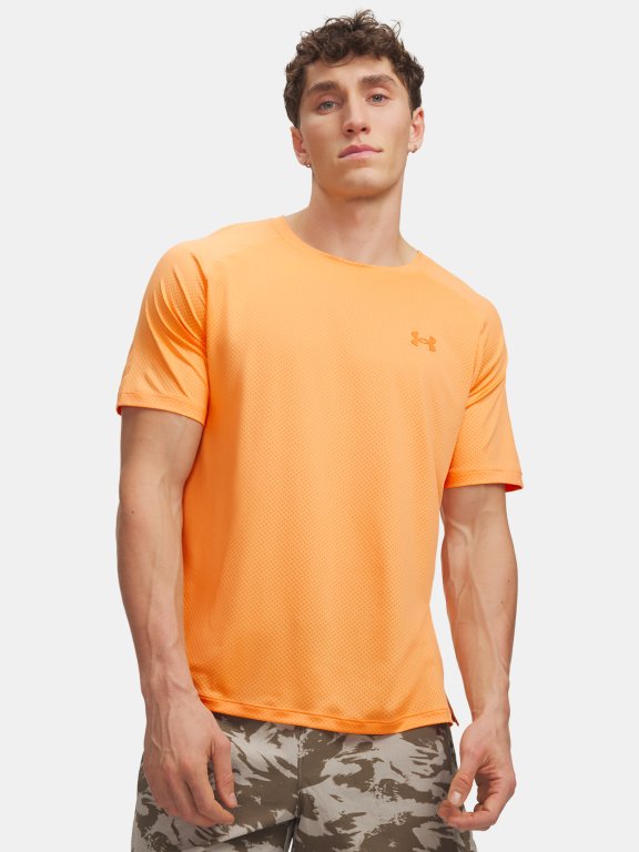 Triko Under Armour Explor Trail Run Grph SS Man Orange
