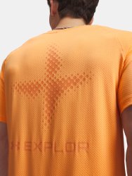 Triko Under Armour Explor Trail Run Grph SS Man Orange