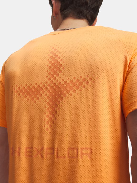 Triko Under Armour Explor Trail Run Grph SS Man Orange