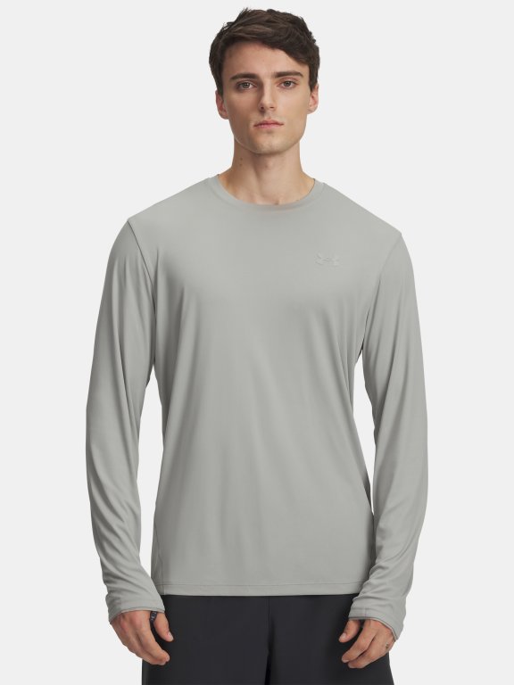 Triko Under Armour Explor IsoChill UPF LS Man Gray