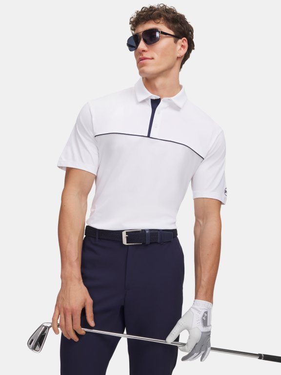 Triko Under Armour ArmourDry Horizon Polo Man White