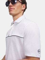 Triko Under Armour ArmourDry Horizon Polo Man White