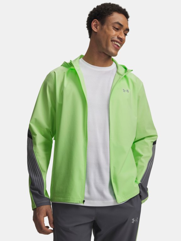 Bunda Under Armour Velociti Storm Hooded Jkt Man Green