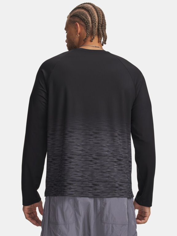Tričko Under Armour Hoops Performance LS Man black