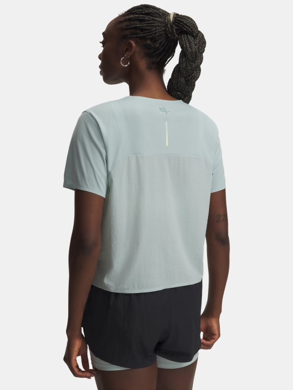 Футболка Under Armour Explore Trail Run ULW SS Wmn Blue