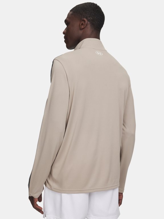 Triko Under Armour Tech Taping 1/2 Zip Man Brown