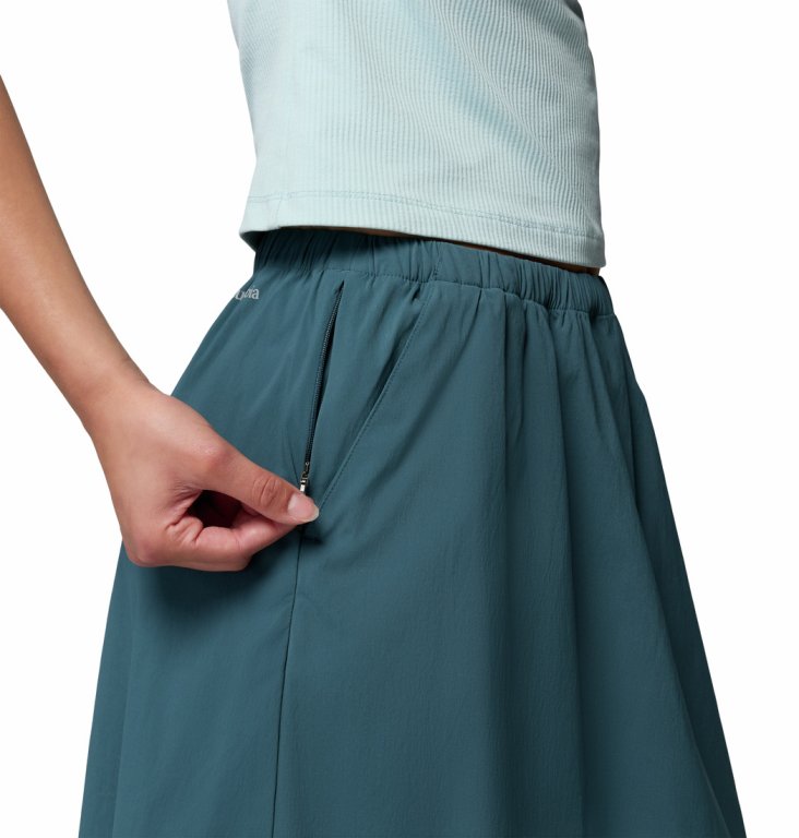 Columbia Chill Creek™ Dlhá tkaná sukňa W - modrá