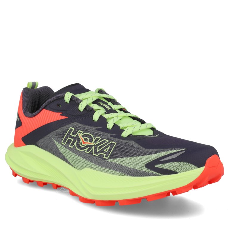 Кросівки Hoka Zinal 3 W - синьо/зелено/червоні