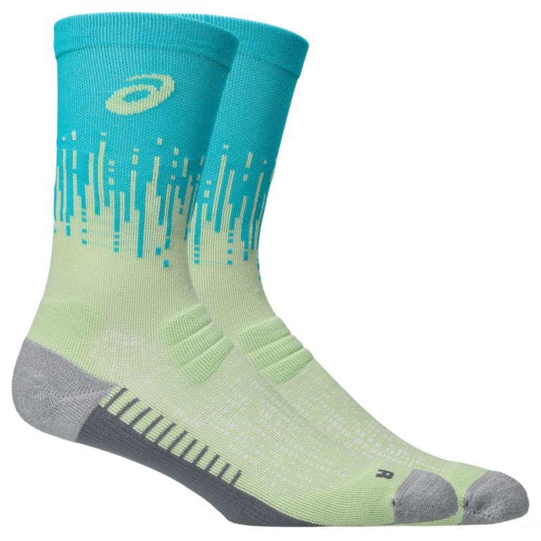 Ponožky Asics Performance Run Sock Crew - modré/žlté