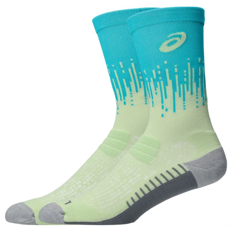 Ponožky Asics Performance Run Sock Crew - modré/žlté