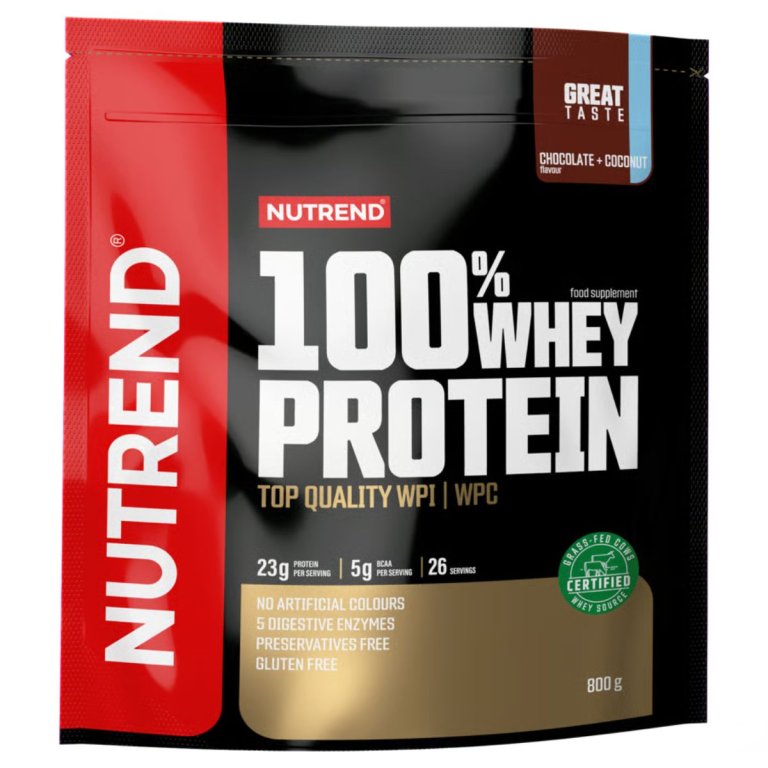 Nutrend 100% Whey Protein 800 g - čokoláda+kokos
