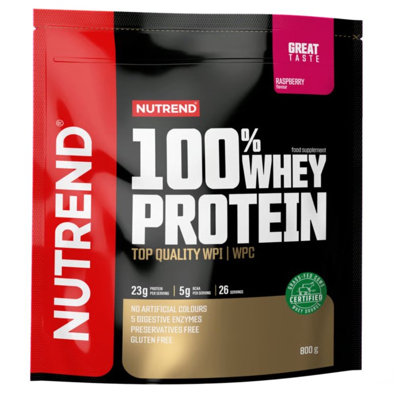 Nutrend 100% Whey Protein 800 g - malina